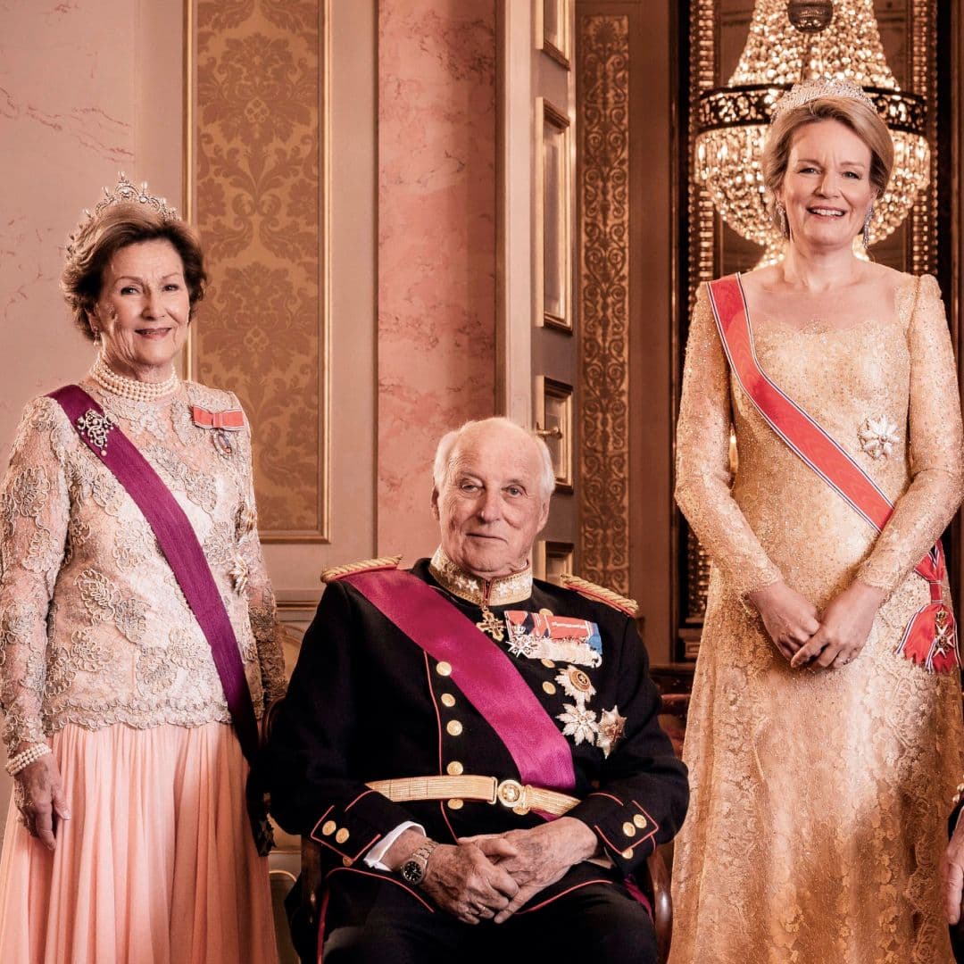  Queen Sonja and Queen Mathilde Dazzle in Historic Tiaras at State Banquet —And One Was Involved in a Daring '90s Jewel Heist  